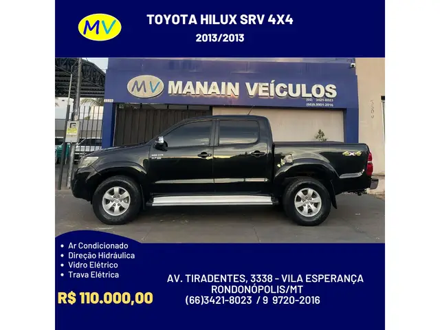 Carro Toyota Hilux Cabine Dupla 2013 Hilux 2.7 SRV CD 4x4 (Flex) (Aut)