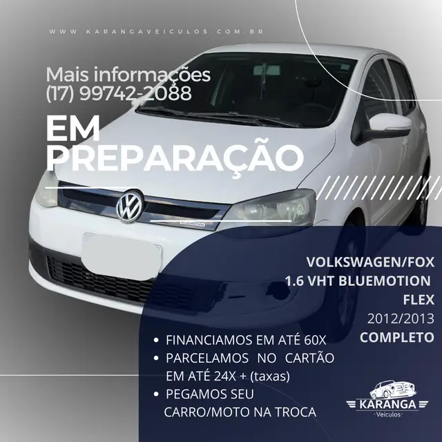 Carro Volkswagen Fox 2013 1.6 VHT BlueMotion (Flex) 4p