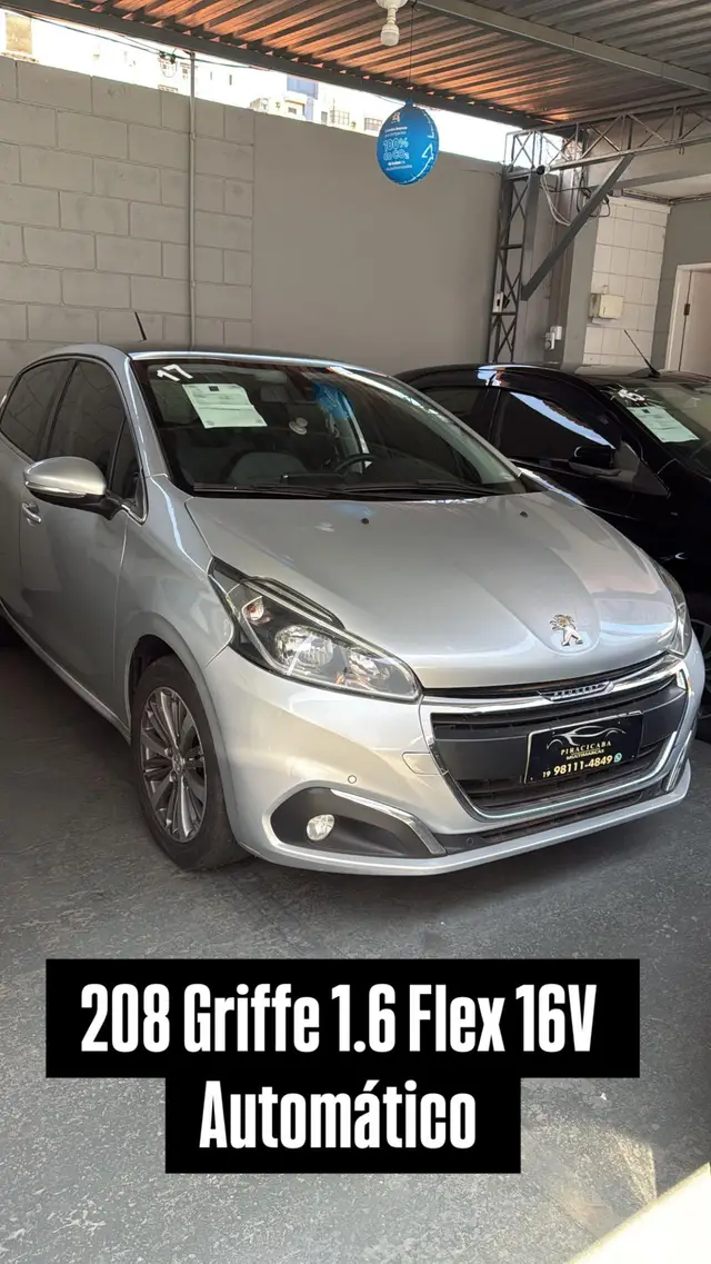 Carro Peugeot 208 2017 Griffe 1.6 16V (Flex) (Aut)