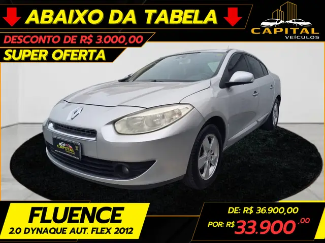 Carro Renault Fluence 2012 2.0 16V Dynamique (Aut) (Flex)
