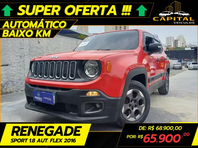 Carro Jeep Renegade 2016 Sport 1.8 4x2 (Aut) (Flex)