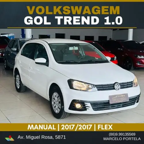 Carro Volkswagen Gol 2017 1.0 MPI Trendline (Flex) 2p