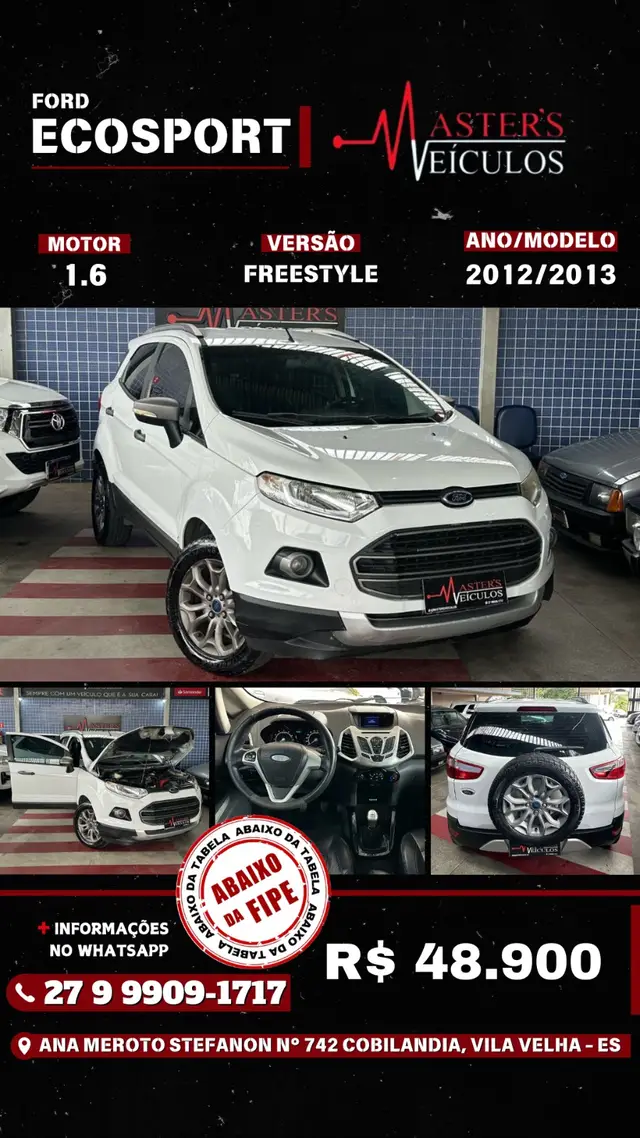 Carro Ford EcoSport 2013 Ecosport Freestyle 1.6 16V (Flex)
