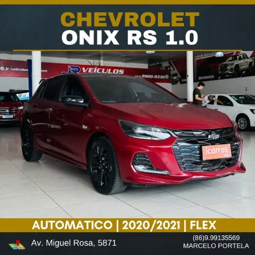 Carro Chevrolet Onix 2021 RS 1.0 Turbo