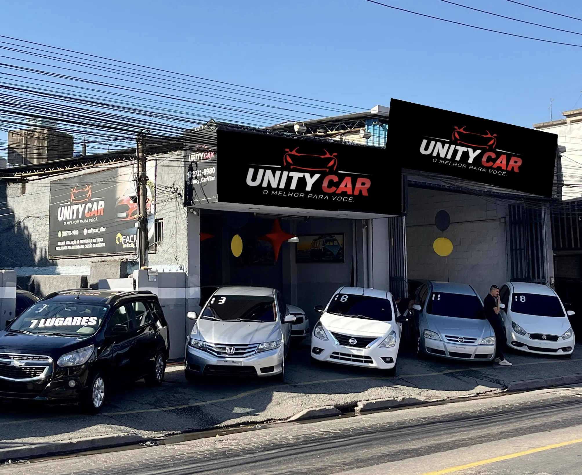 Fachada da loja UNITY CAR COMERCIO DE VEICULOS LTDA - São João de Meriti - RJ