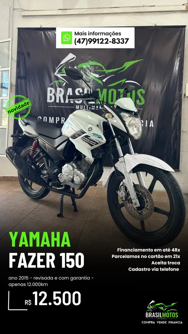 Carro Yamaha YS 150 Fazer 2015 SED