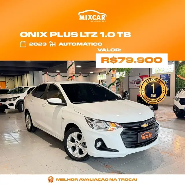 Carro Chevrolet Onix 2023 LTZ 1.0 Turbo (Aut.)