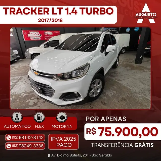 Carro Chevrolet Tracker 2018 LT 1.4 Turbo 4x2 (Aut) (Flex)