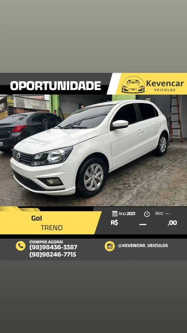 Carro Volkswagen Gol 2021 1.0 12v (Flex)