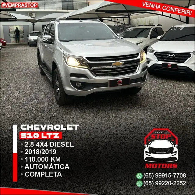 Carro Chevrolet S10 Cabine Dupla 2019 S10 2.8 CTDI LTZ 4WD (Cabine Dupla) (Aut)