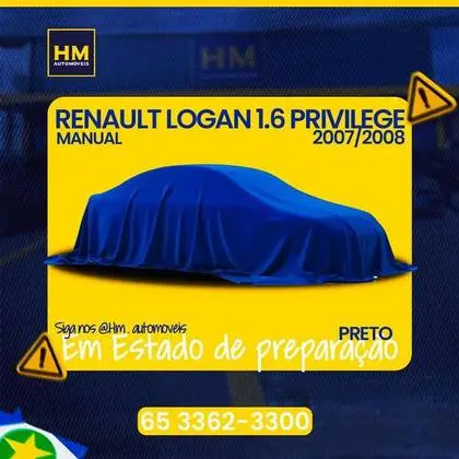 Carro Renault Logan 2008 Privilège 1.6 16V (flex)