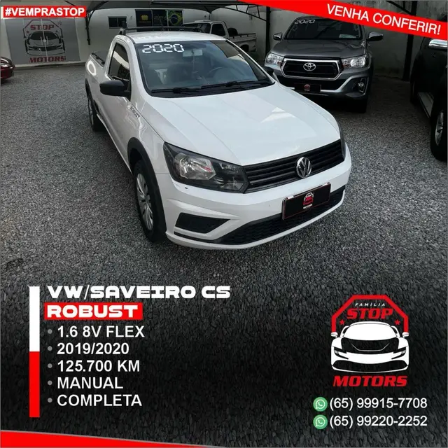 Carro Volkswagen Saveiro 2020 Robust 1.6 MSI CS (Flex)
