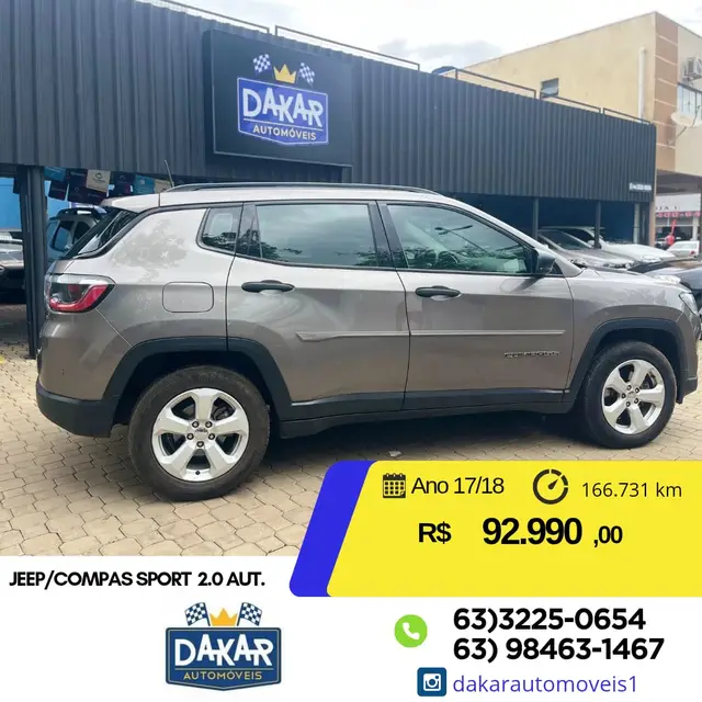 Carro Jeep Compass 2018 2.0 Sport 4x2 (Aut) (Flex)