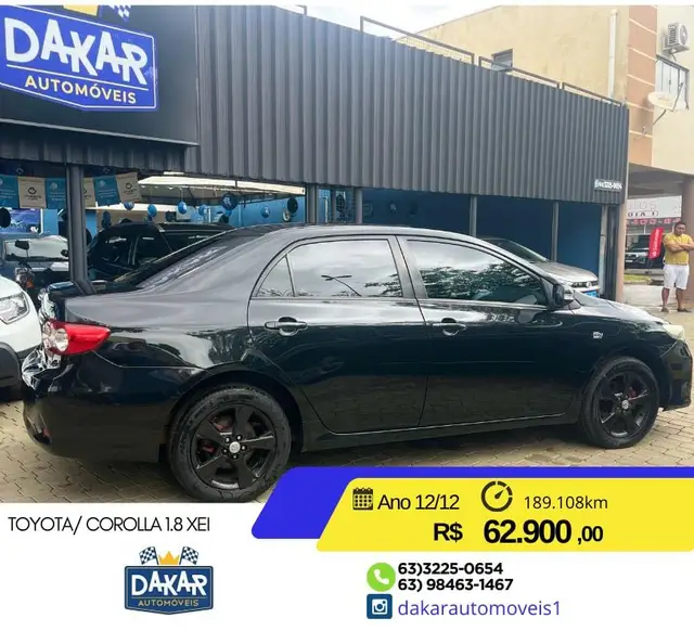 Carro Toyota Corolla 2012 2.0 XEi Multi-Drive S (Flex)