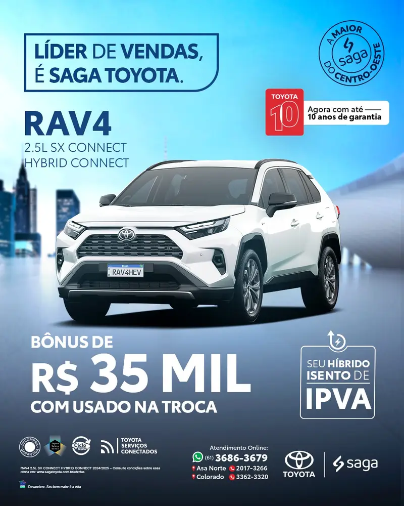 Toyota RAV4 SX Connect 2.5 (Híbrido)
