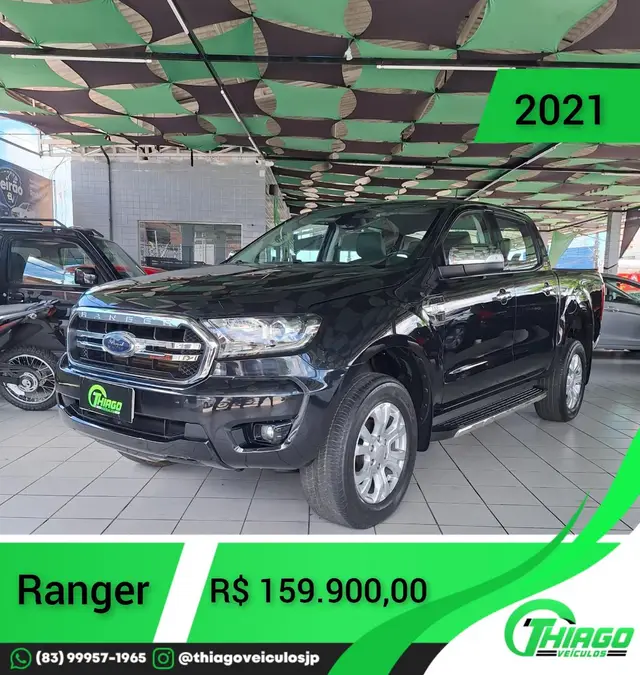 Carro Ford Ranger Cabine Dupla 2021 XLT 3.2 Turbodiesel 20V 4x4 (Aut)