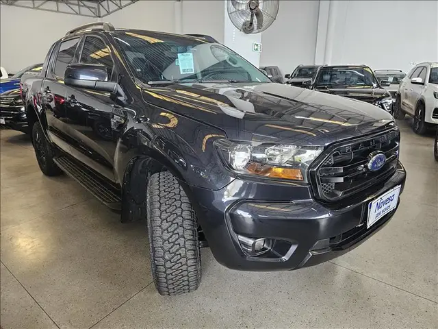 Carro Ford Ranger Cabine Dupla 2022 Black 2.2 Turbodiesel 4x2 (Aut)
