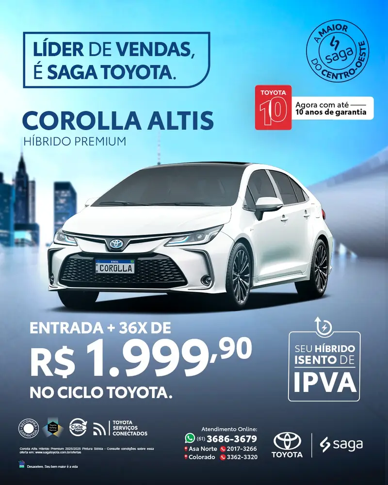 Toyota Corolla Altis Hybrid Premium 1.8 Flex