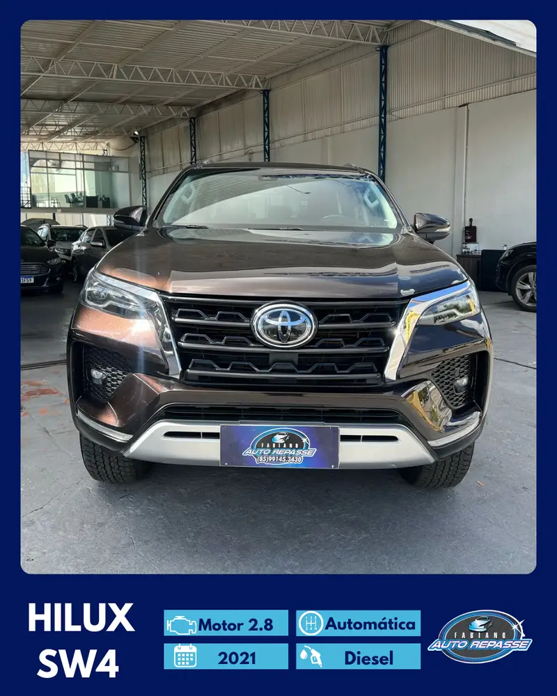 Toyota SW4 SRX 2.8 turbodiesel 7L 4x4 (Aut)