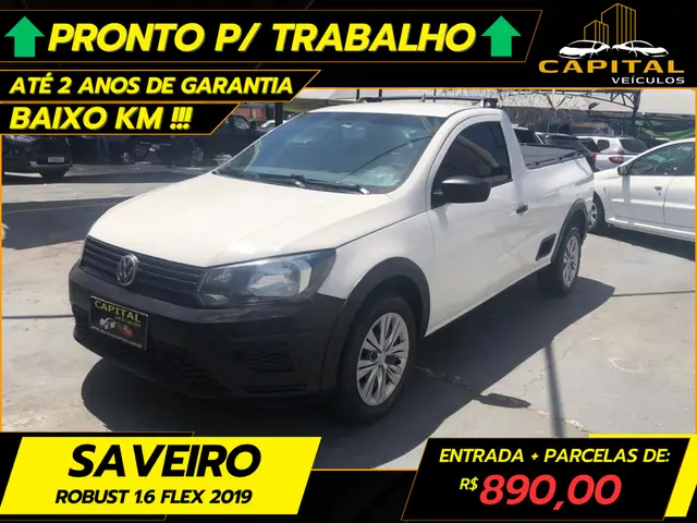 Carro Volkswagen Saveiro 2019 Robust 1.6 MSI CS (Flex)