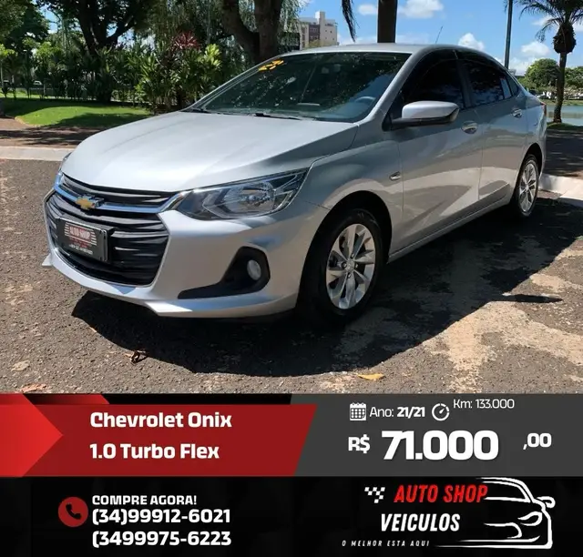 Carro Chevrolet Onix 2021 LTZ 1.0 Turbo (Flex)