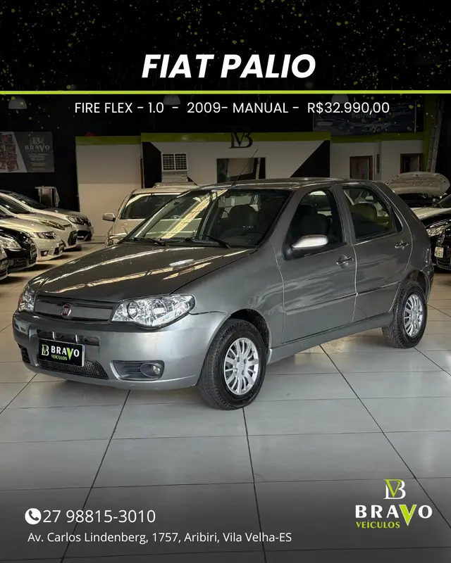 Carro Fiat Palio 2009 Trofeo 1.0 Fire/ Fire Flex 2p