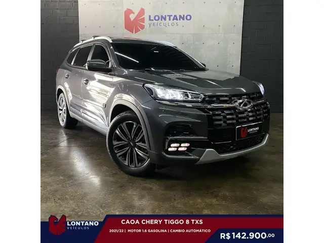 Carro CAOA Chery Tiggo 8 2022 TXS 1.6 Turbo GDI