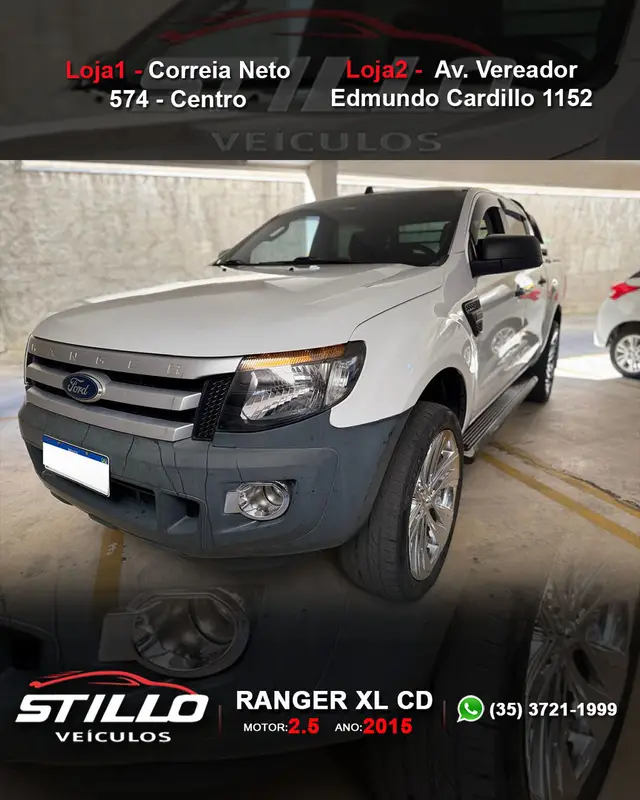 Carro Ford Ranger Cabine Dupla 2015 Ranger 2.5 Flex 4x2 CD XLT