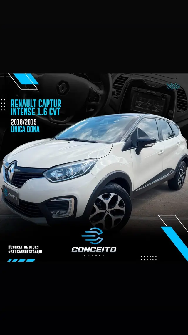 Carro Renault Captur 2019 Intense 1.6 16v SCe CVT (Flex)
