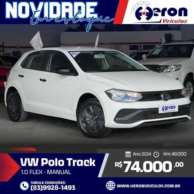 Carro Volkswagen Polo 2024 Track 1.0 Flex 12V 5p