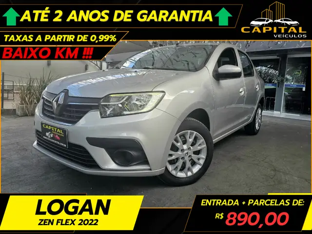 Carro Renault Logan 2022 Zen 1.0 12V SCe (Flex)
