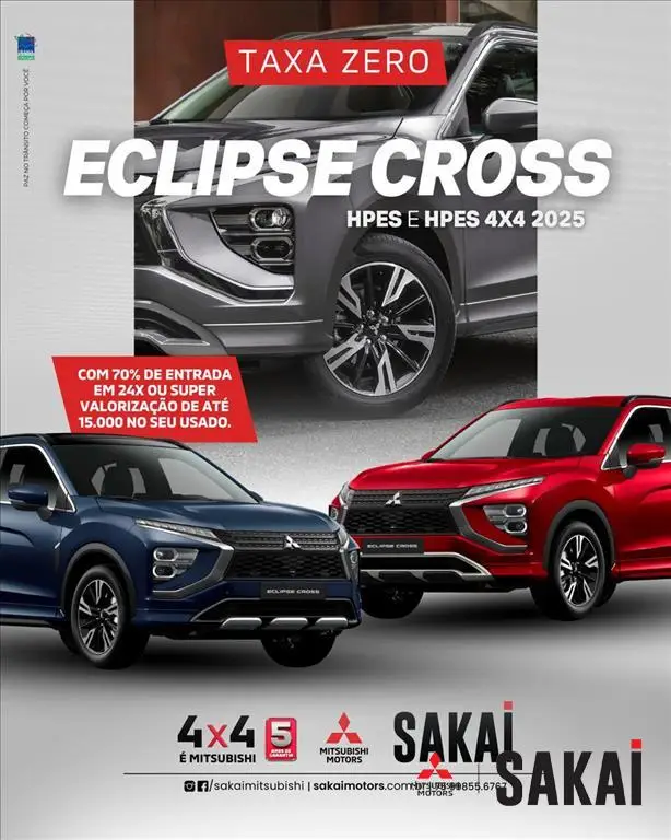 Carro Mitsubishi Eclipse Cross 2026 HPE-S
