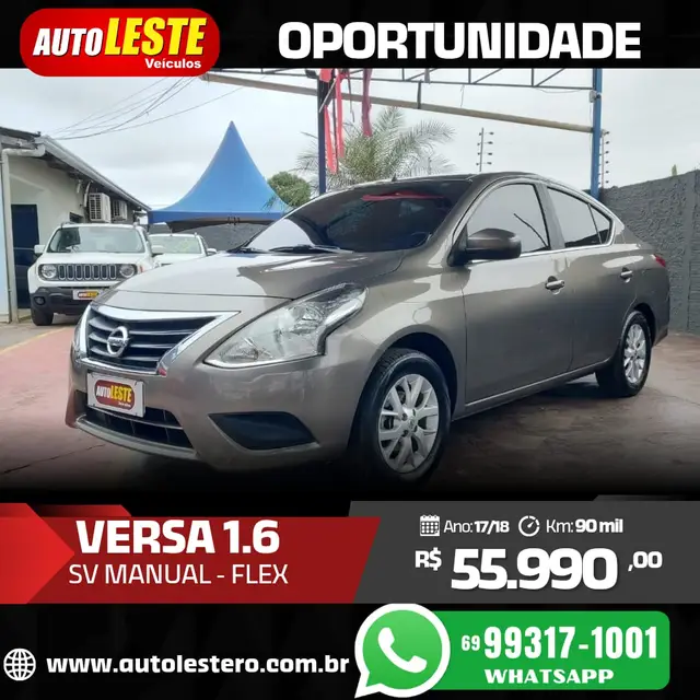Carro Nissan Versa 2018 1.6 16V SV (Flex)
