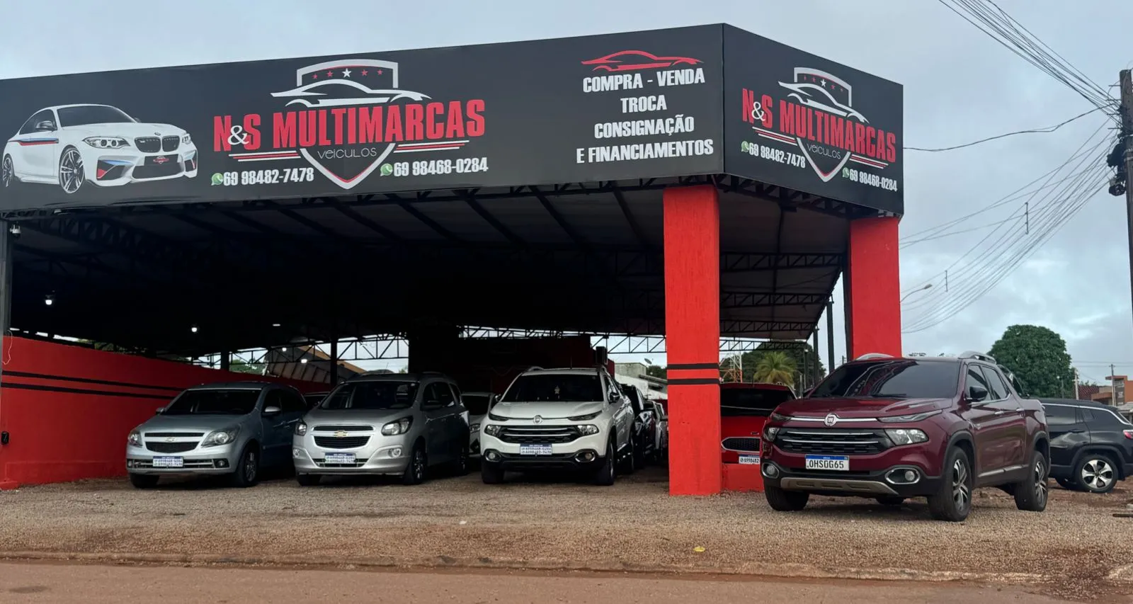 Fachada da loja Veículos à venda em N&S MULTIMARCAS - Rolim de Moura - RO | Mobiauto