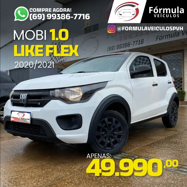 Carro Fiat Mobi 2021 Like 1.0 (Flex)