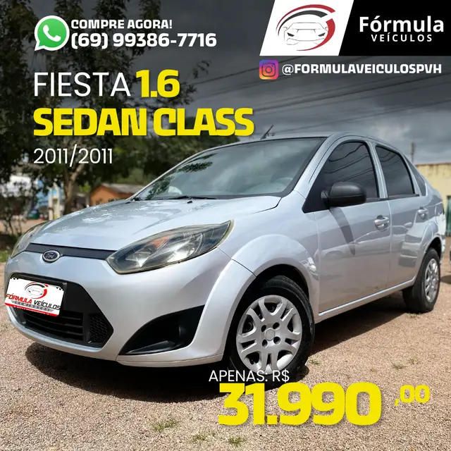 Carro Ford Fiesta Sedan 2011 1.6 (Flex)