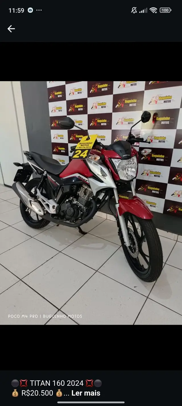 Carro Honda CG 160 2024 Titan