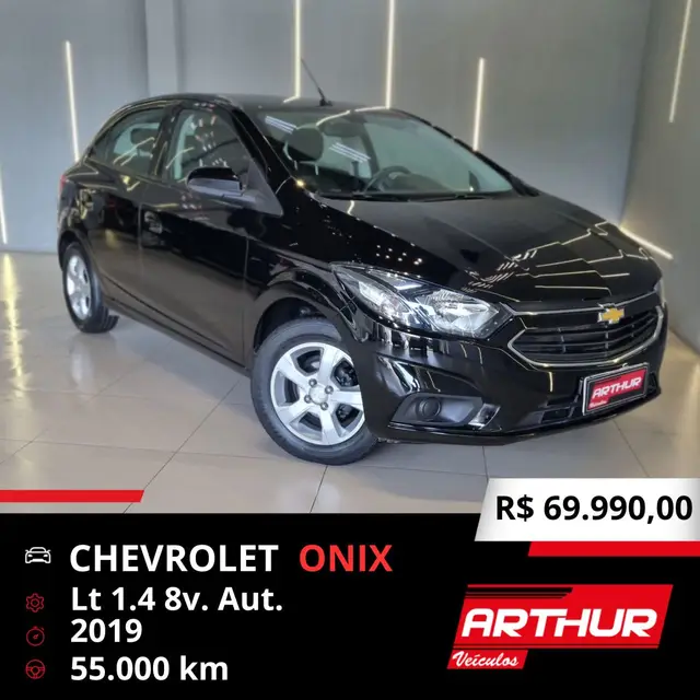 Carro Chevrolet Onix 2019 1.4 LT SPE/4 (Aut)