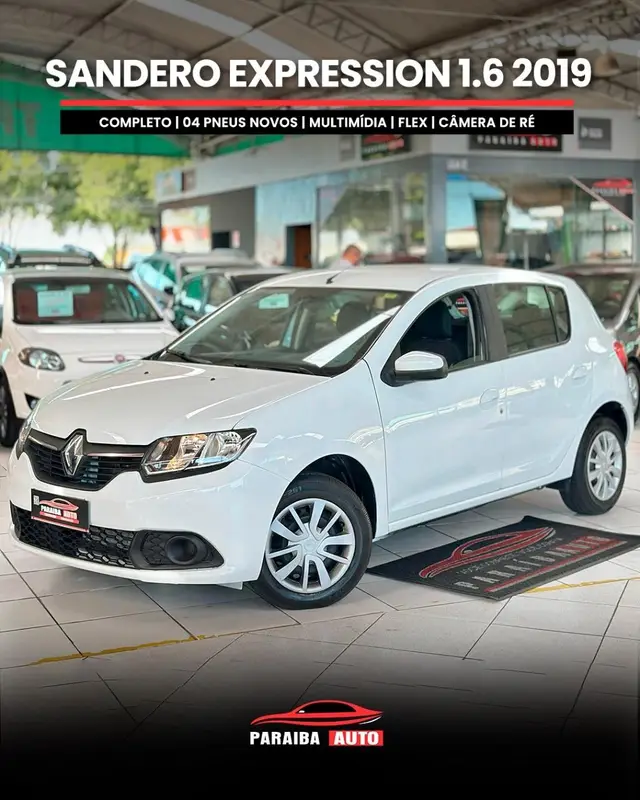 Carro Renault Sandero 2019 Expression 1.6 16V SCe (Flex)