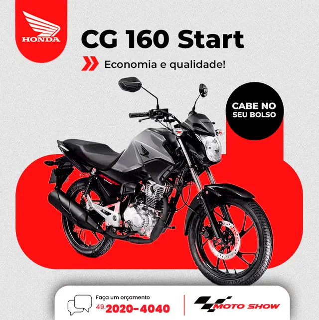 Carro Honda CG 160 2025 Start