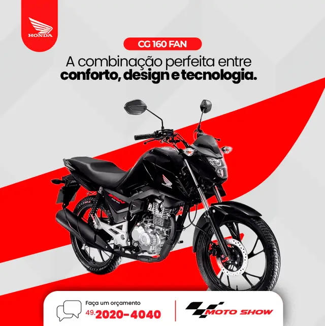 Carro Honda CG 160 2025 Fan