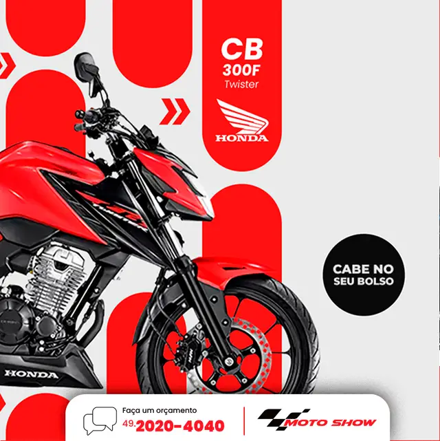 Carro Honda CB 300F Twister 2025 (CBS)