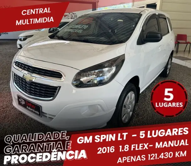 Carro Chevrolet Spin 2016 LT 5S 1.8 (Flex)
