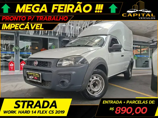 Carro Fiat Strada 2019 Hard Working 1.4 (Flex) (Cabine Simples)