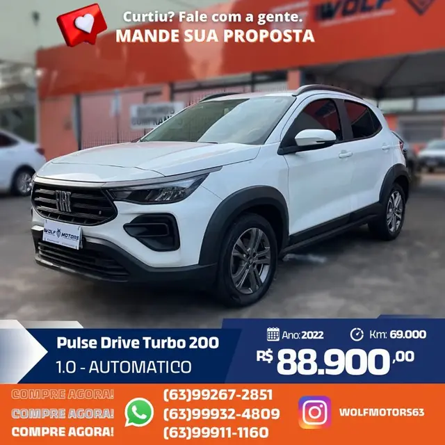 Carro Fiat Pulse 2022 Drive 200 Turbo (flex) (aut)
