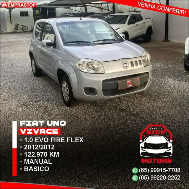 Carro Fiat Uno 2012 Vivace 1.0 8V (Flex) 2p