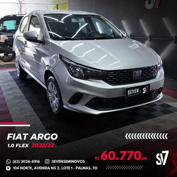 Carro Fiat Argo 2022 Drive 1.0 (Flex)