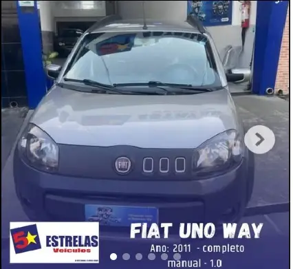 Carro Fiat Uno 2011 Way 1.0 8V (Flex) 4p