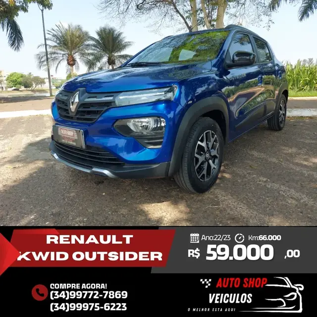 Carro Renault Kwid 2023 Outsider 1.0 12v SCe (Flex)