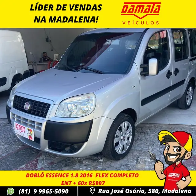 Carro Fiat Doblò 2016 Essence 1.8 5L (Flex)